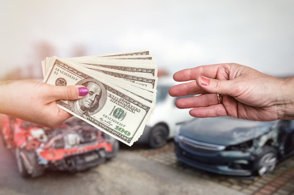 Giving money in lieu of car accident compensation